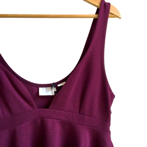 ALice & UO Urban Outfitters Eden Mini Dress Wine/ Burgundy Medium - Picture 8 of 17